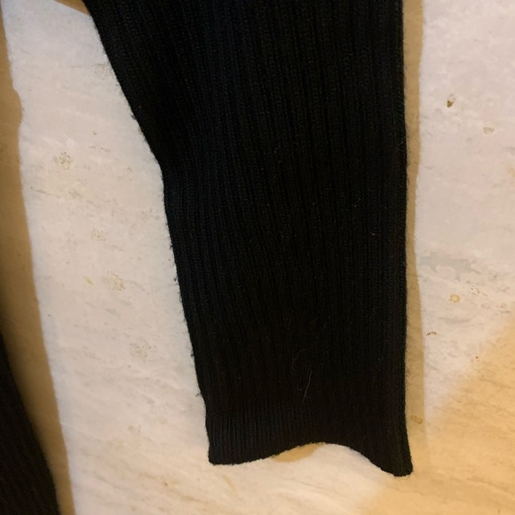 Elegant Black Sequin Sleeve Sweater Dress by Marc of New York - Picture 7 of 8